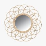 Miroir Rotin Fleur | HARMONIE